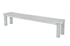 reclaimed teak bench