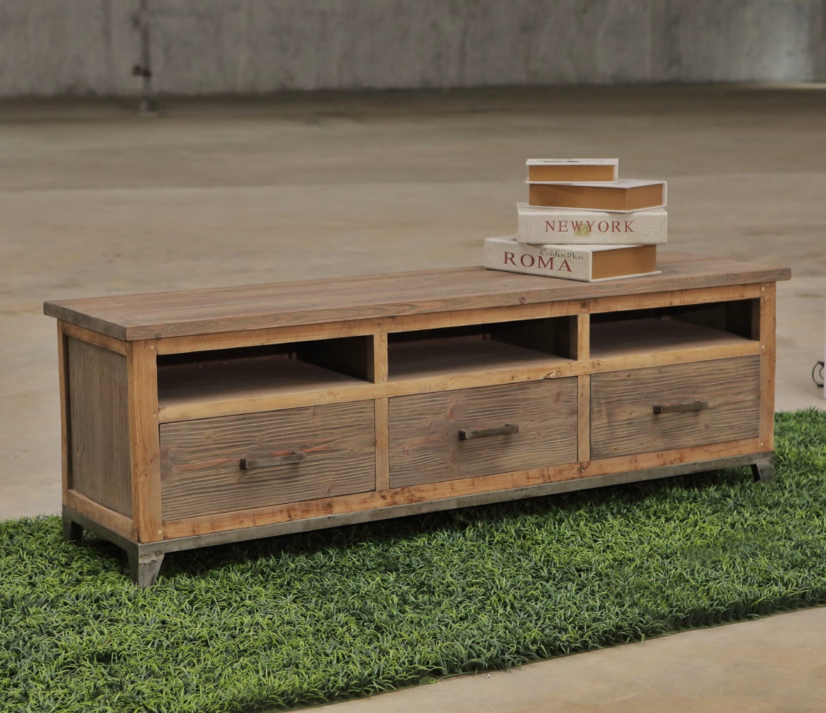 Recycled wood furniture TV Cabinet PFCS-09