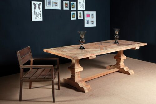 reclaimed wood furniture - teak table PFIT-04