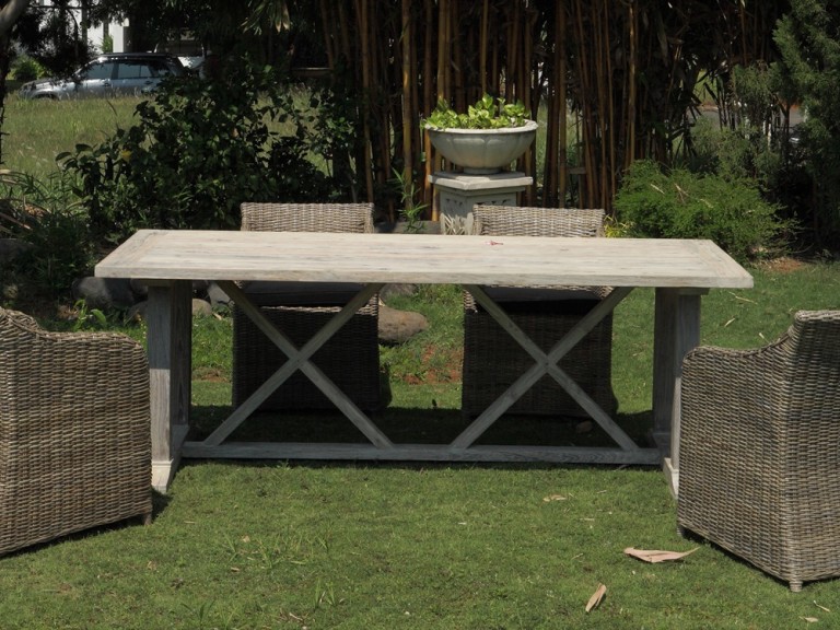 reclaimed wood teak dining table PFOT-11