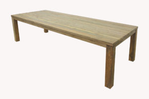 Reclaimed Solid Teak Dining Table with Natural Finish