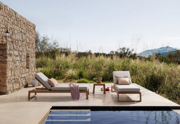 Outdoor Teak Loungers