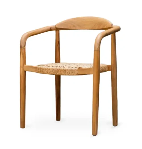 Capri reclaimed teak outdoor dining chair, 60 x 58 x 80 cm, by RecycleTeak