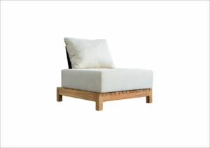 Calao 1-seater reclaimed teak sofa, part of the Calao modular set by RecycleTeak