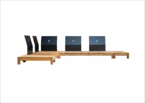 Calao reclaimed teak modular sofa set, alternate view, by RecycleTeak