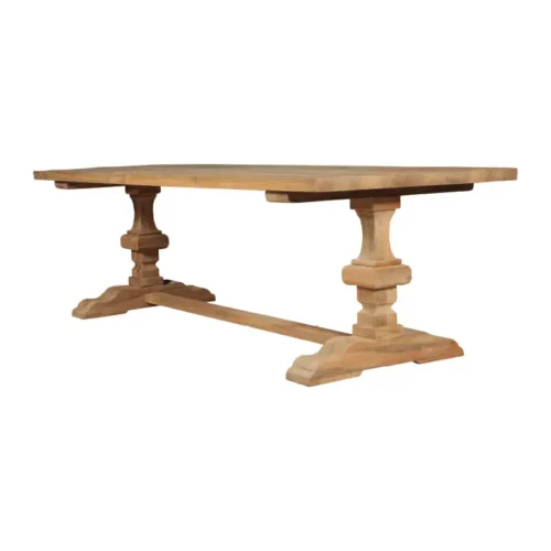 KVS reclaimed teak rectangular dining table, 240 x 100 x 77 cm, by RecycleTeak