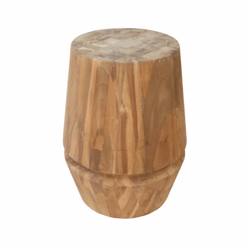 Nayla End Table in reclaimed teak, size M, by RecycleTeak