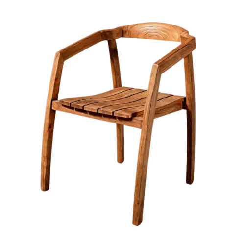 Thoulouse reclaimed teak outdoor chair, 59 x 60 x 76 cm, by RecycleTeak