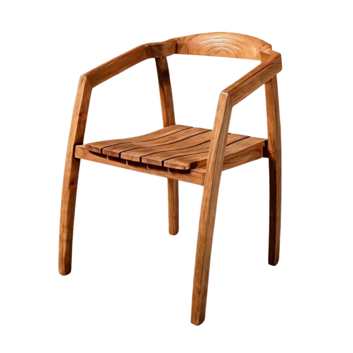 Thoulouse reclaimed teak outdoor chair, 59 x 60 x 76 cm, by RecycleTeak