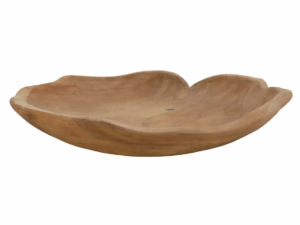 Teak Root Bowl, reclaimed teak root bowl for hotel and spa tabletop styling